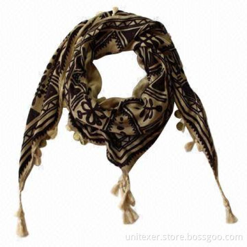 Square Printed Scarf, Nice Design and Touch